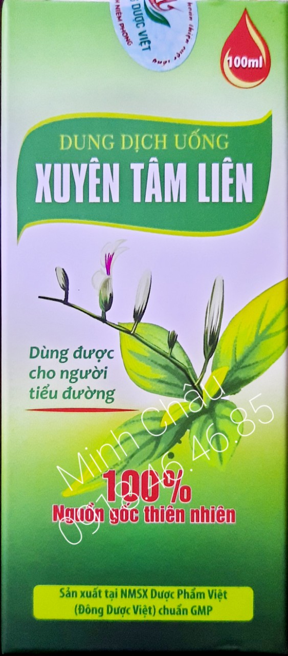 Dung dịch uống Xuyên tâm liên dùng được cho người tiểu đường