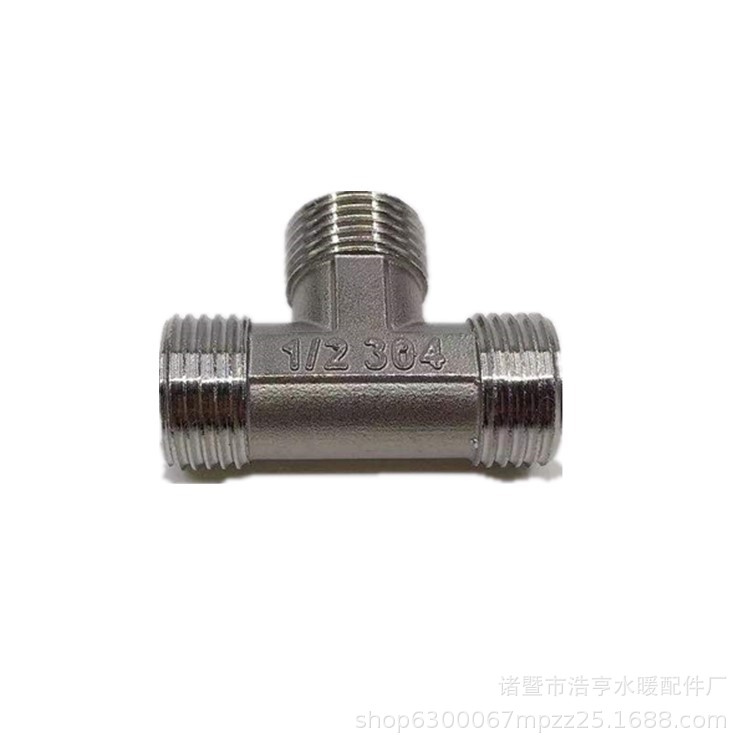 Sử dụng chia nước Tee T chia nước cho bồn cầu & lavabo INOX, 3 đầu ren 21