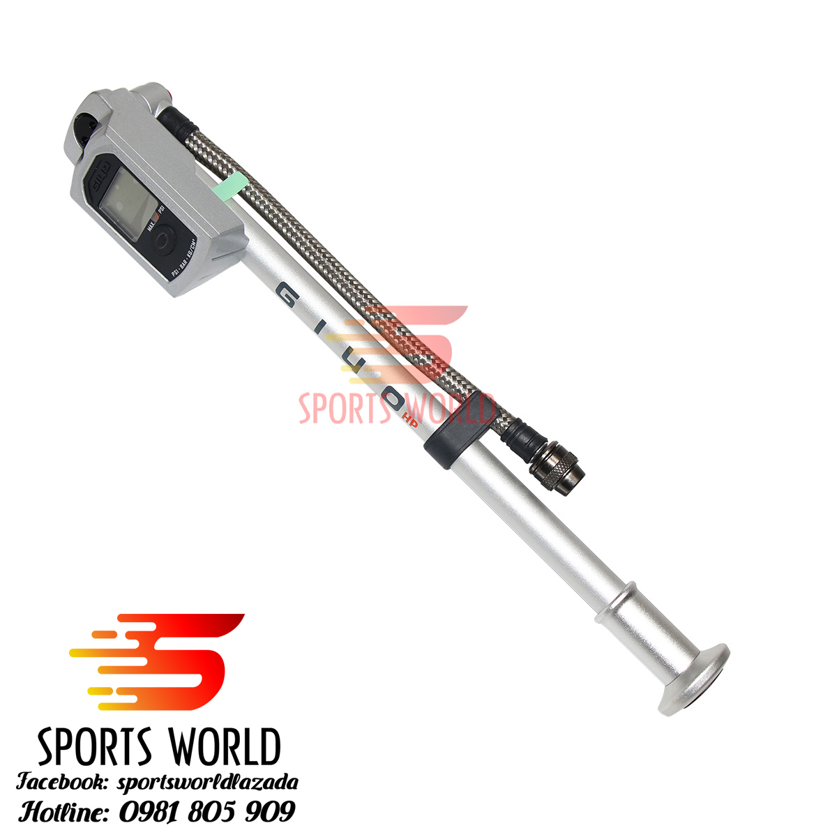 Bơm phuộc xe đạp địa hình 600PSI/40Kg Giyo GS-05HP - SPORTS WORLD SHOP