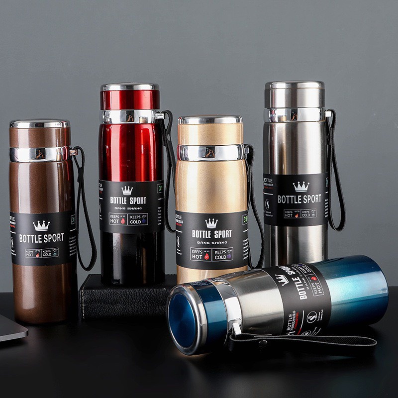 Bình giữ nhiệt inox 304—800ml, 1000ml Giữ Nhiệt Trên 8 Tiếng,Bình giữ nhiệt 1000ml,Cốc cà phê,Bình giữ nhiệt chống rò rỉ, cốc cà phê bằng thép không gỉ