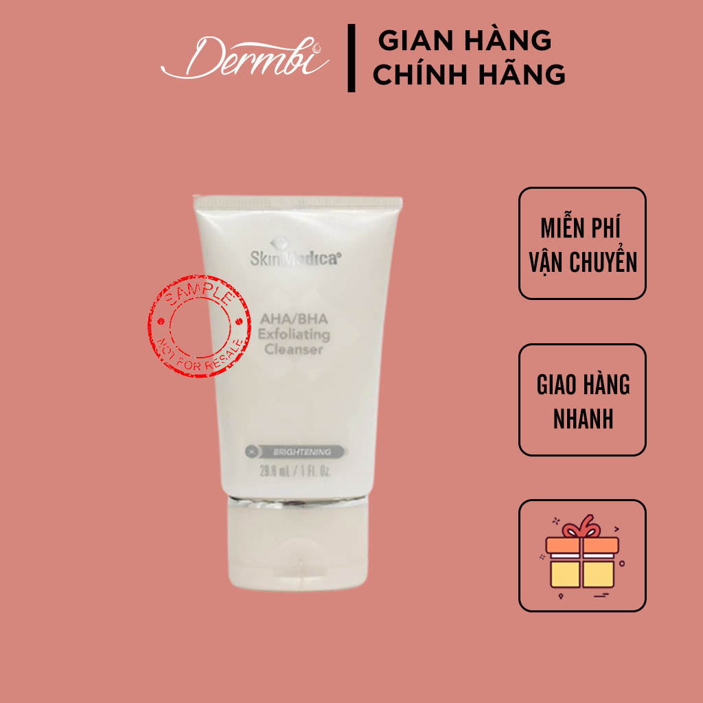 Sữa rửa mặt skin medica aha/bha exfoliating cleanser 29.6ml
