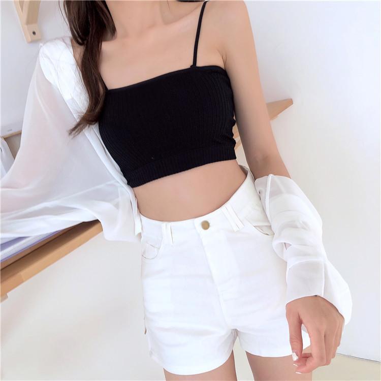 Áo bra cotton tăm, áo ngực 2 dây co giãn 4 chiều màu xinh [ khobuonle ]