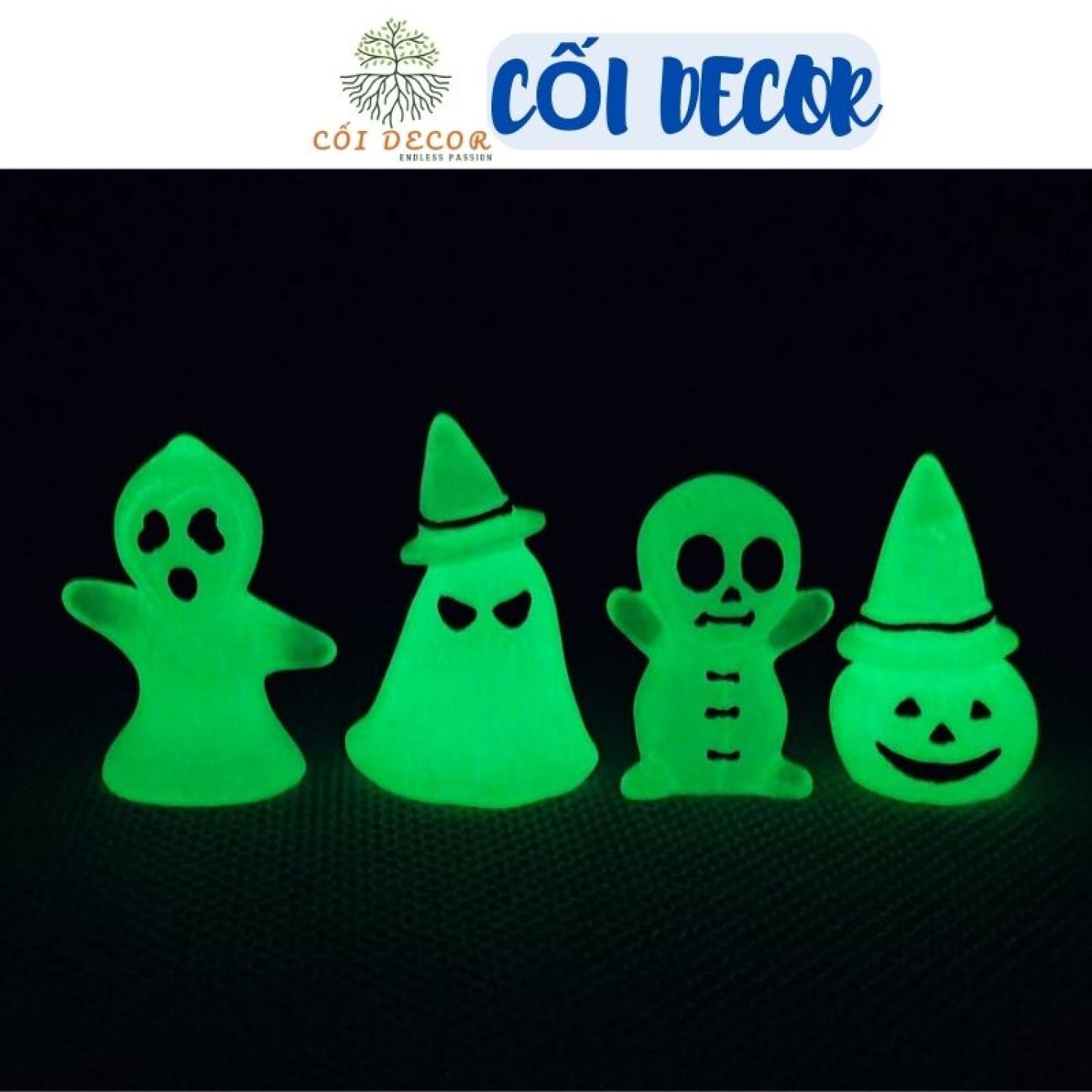 Mô hình Halloween dạ quang phát sáng trong đêm