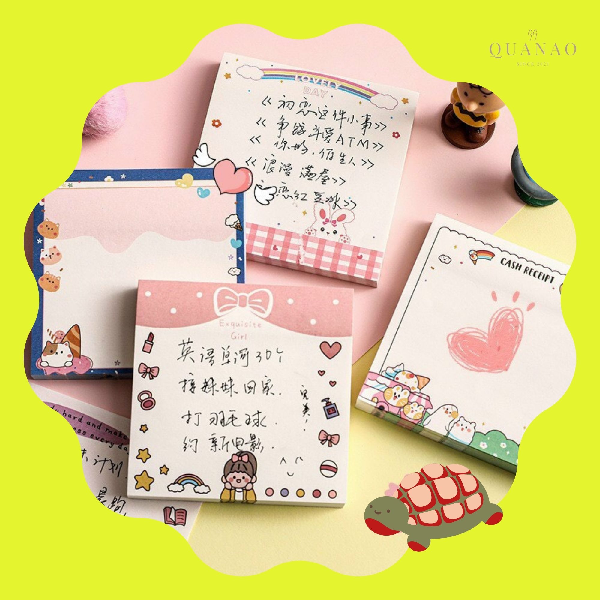 Giấy note 80 tờ sticker cute đáng yêu