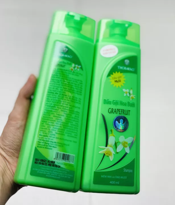1 chai dầu gội xả 2in1 hoa bưởi thorakao grapefruit 400ml