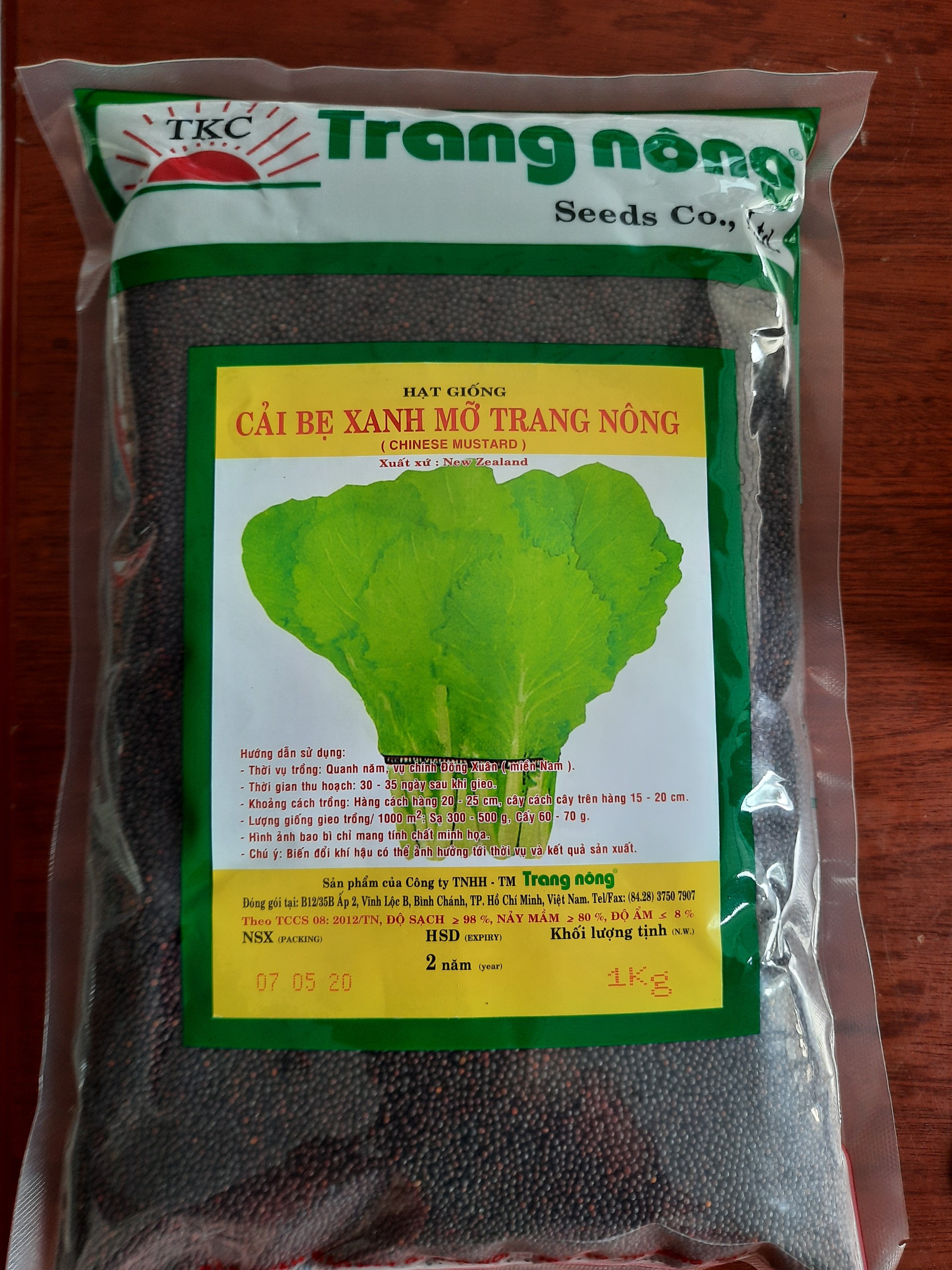 Cải bẹ xanh mỡ 1kg