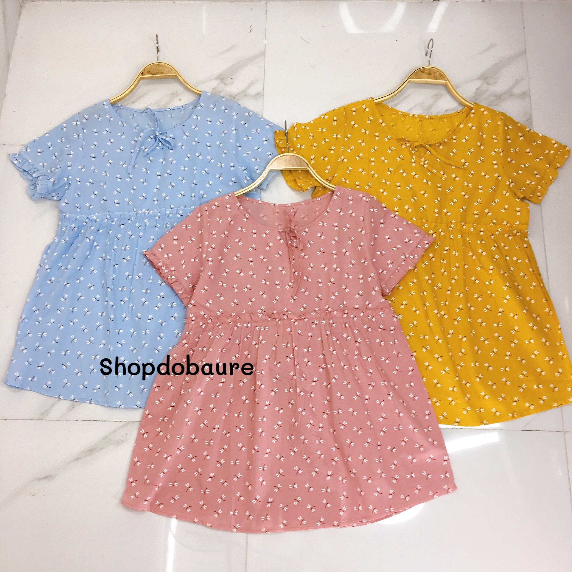 [Hoàn Tiền 6%] Áo bầu MÙA HÈ cộc tay babydoll đẹp cho mẹ bầu mặc nhà, đi làm, đi chơi freesize 45-68kg