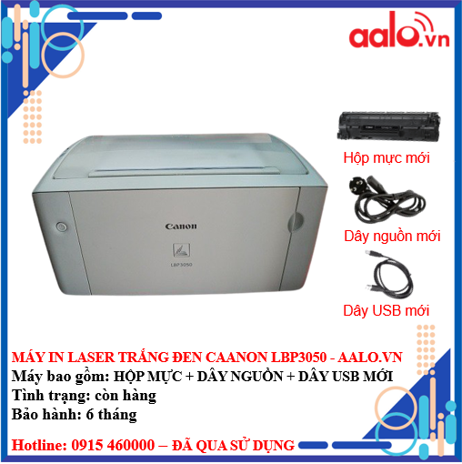 MÁY IN LASER TRẮNG ĐEN CANON LBP3050 - MÁY IN LASER TRẮNG ĐEN CANON 3050