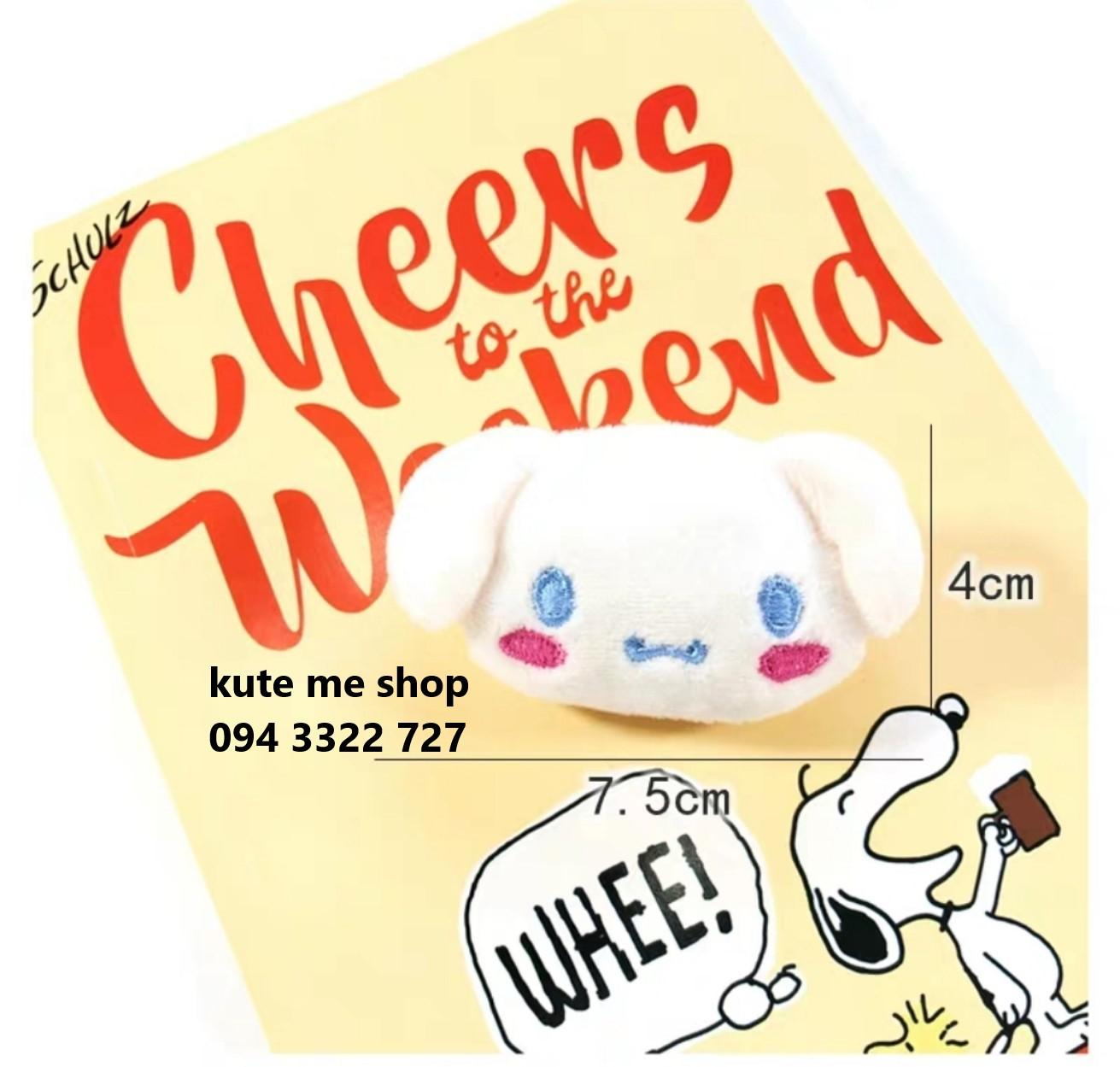 Thú bông cài áo, balô, túi xách...hot trend - 1 set  4 cái loại 3-5cm