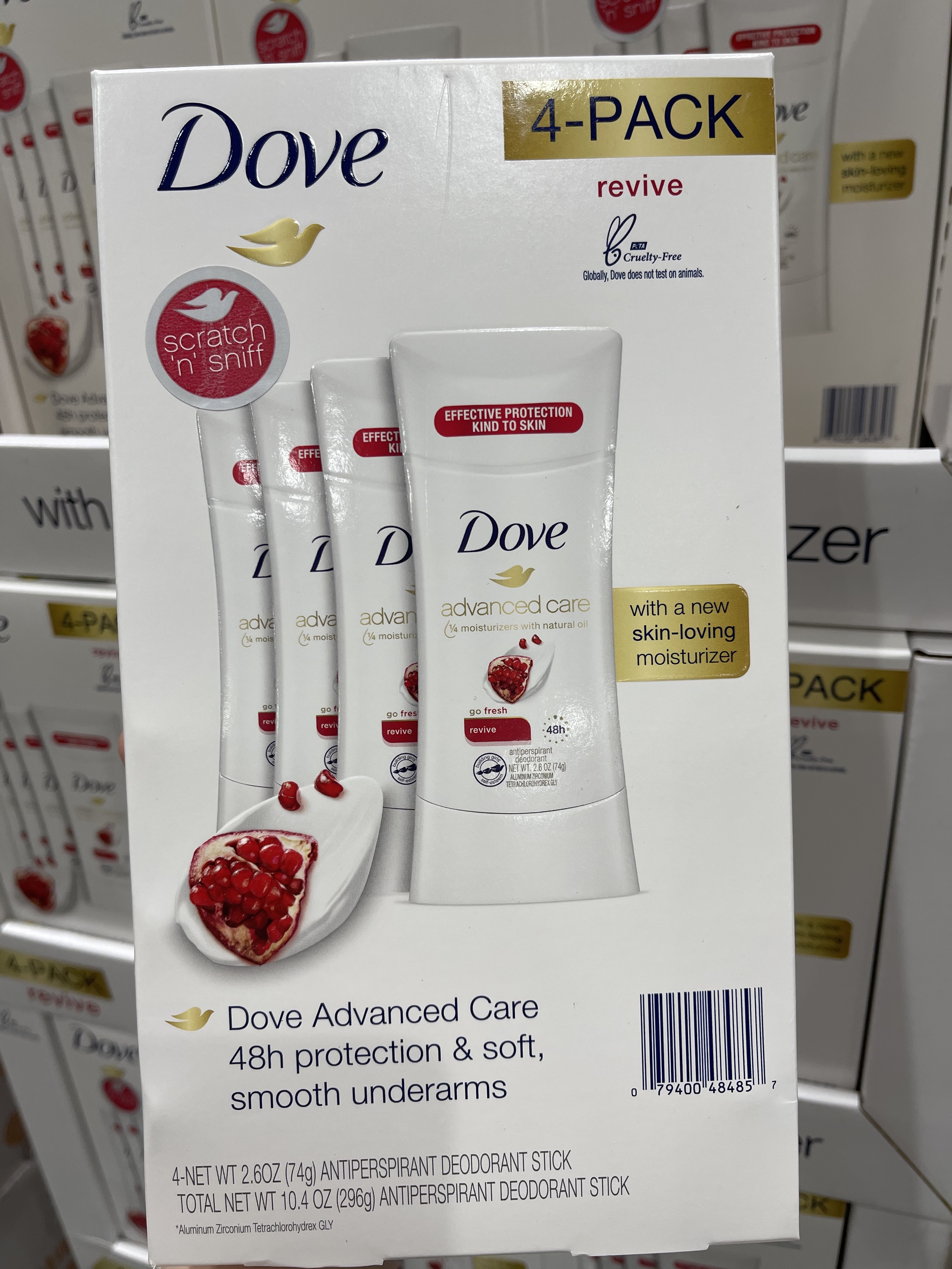 Lăn khử mùi dạng sáp dove lựu đỏ