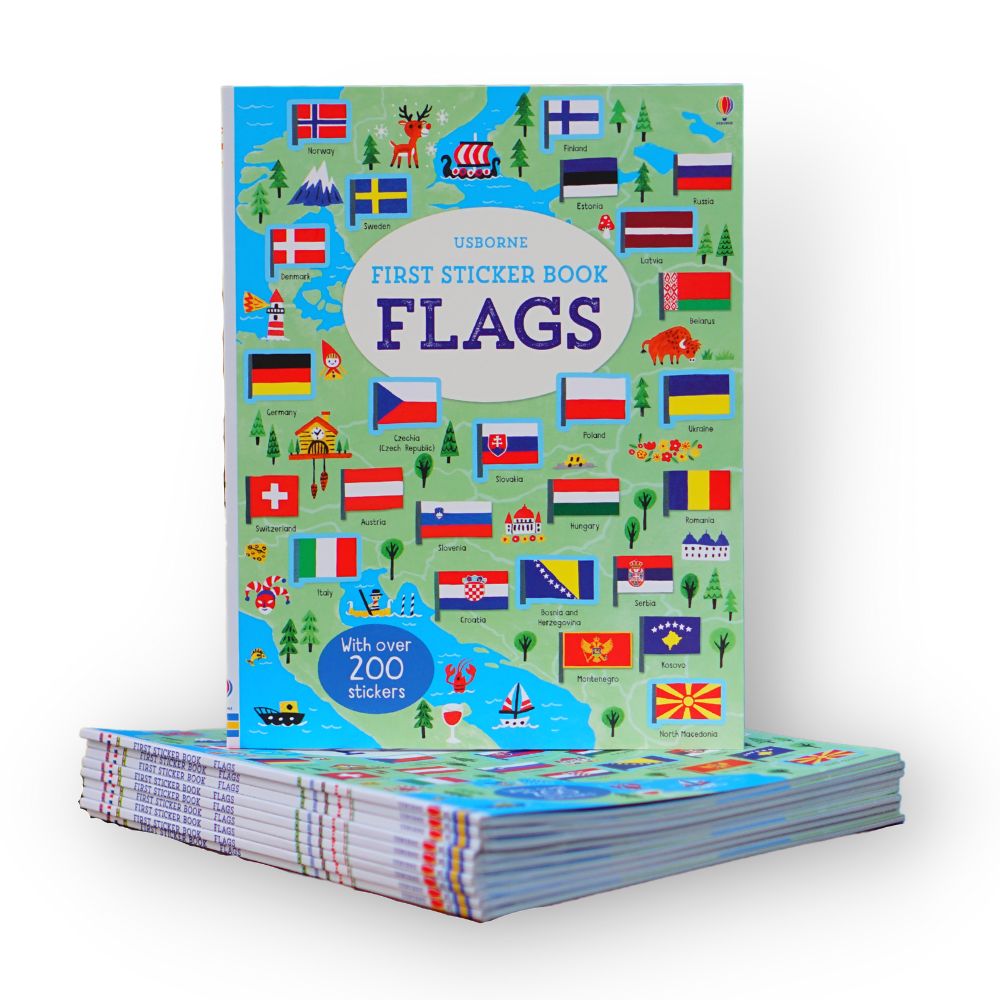 Sách Usborne First Sticker Book Flags
