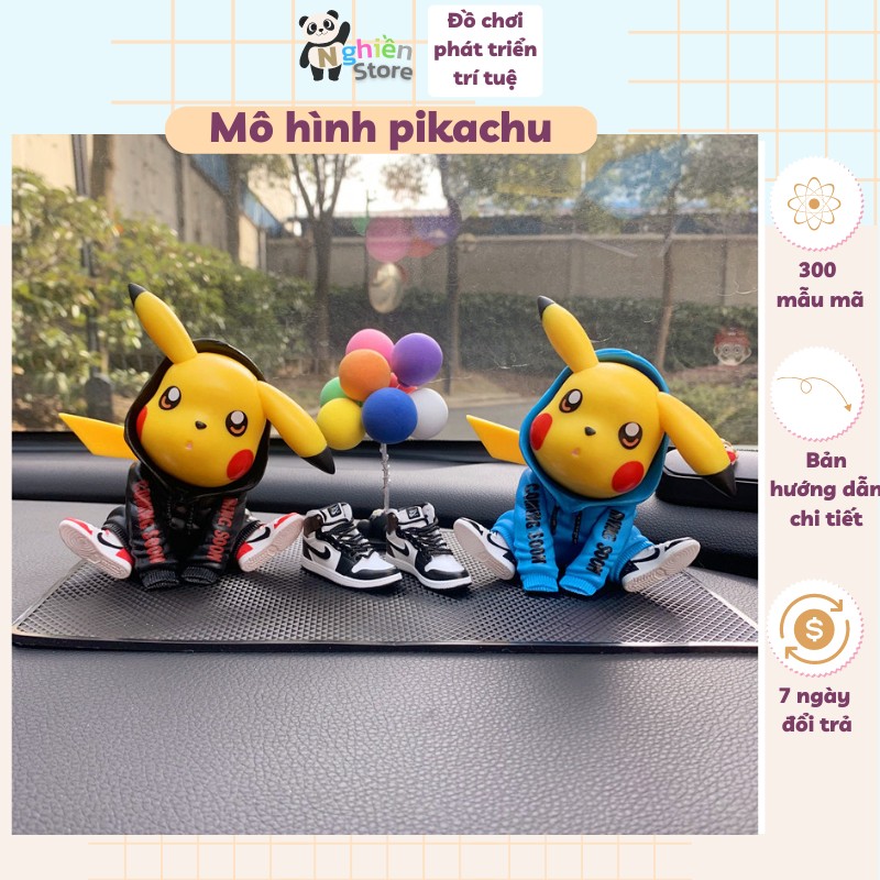 Mô Hình Figure Naruto Hokage đệ nhất Pikachu 10cm  Mô hình nhân vật