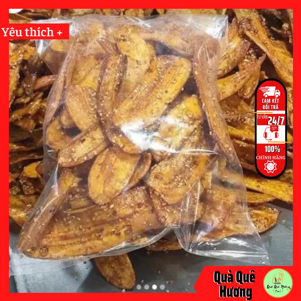 500 gram Chuối mè gừng sấy giòn loại ngon