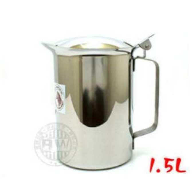 Bình nước Inox Zebra 1.5L-11cm nắp hở. Inox 304 an toàn không độc hại. 115014