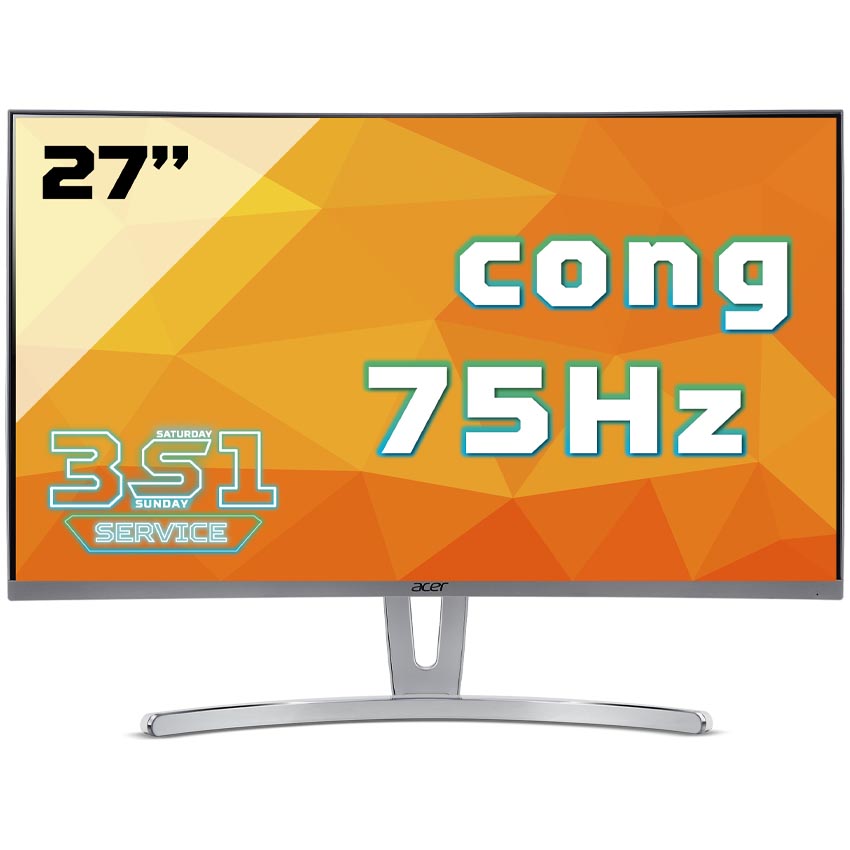 Màn hình acer 27 ed273 full hd/75hz curved
