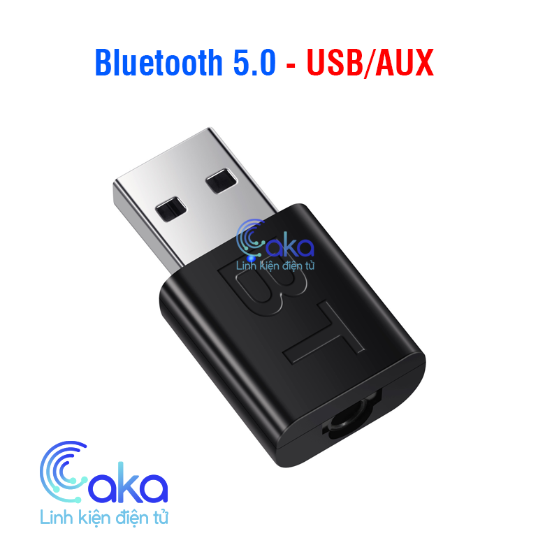 Bộ chuyển đổi USB Bluetooth Loa không dây 2 trong 1 3,5 mm Bộ thu âm thanh Aux Bộ phát Bluetooth 5.0
