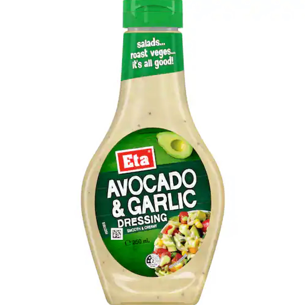 SỐT BƠ TỎI / MẬT ONG MÙ TẠT Eta Dressing, AVOCADO & GARLIC / HONEY MUSTARD / THOUSAND ISLAND, SALAD / RAU CỦ NƯỚNG, 250ml