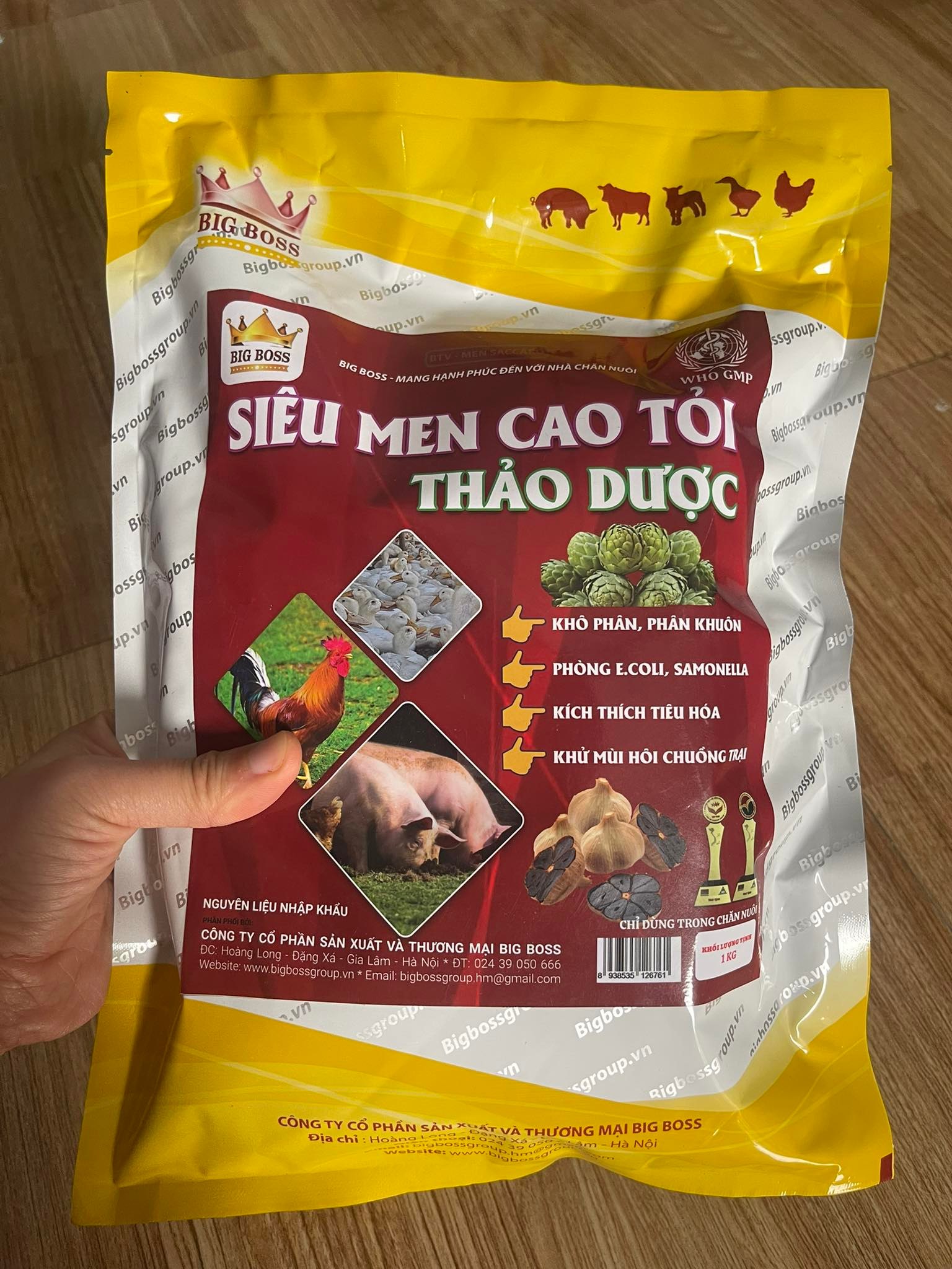 Siêu men cao tỏi thảo dược dùng cho gia súc gia cầm chứa kháng sinh tự nhiên từ tỏi