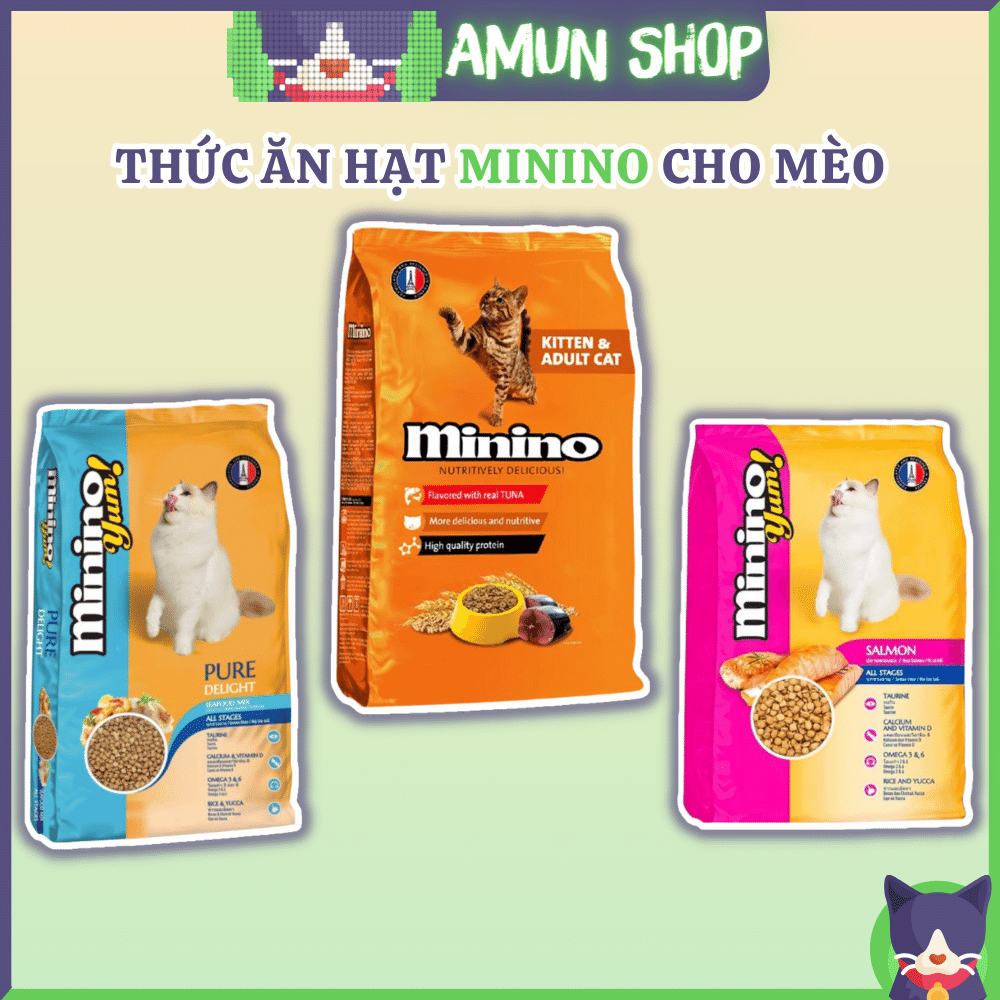 Thức ăn hạt Minino dành cho mèo mọi lứa tuổi