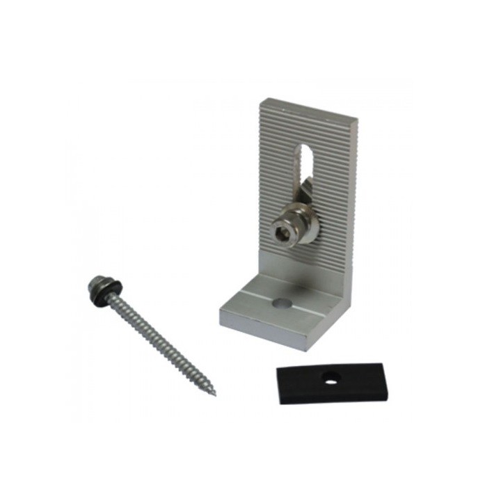 Chân L bắt mái tôn lắp pin năng lượng mặt trời