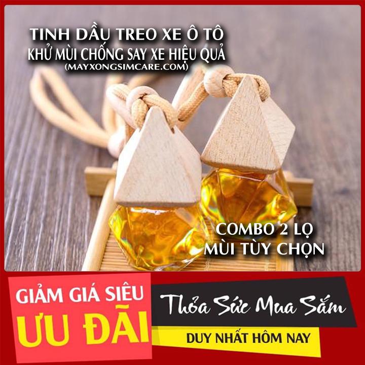 Combo 2 lọ Tinh Dầu Treo Xe Hơi Khử Mùi Chống Say Xe Hiệu Quả‎ Tinh Dầu Chanh, Tinh Dầu Cam Ngọt, Tinh Dầu Hoa Hồng, Tinh Dầu Lavender, Tinh dầu Hoa lài, Tinh Dầu Quế, Tinh dầu Bạc Hà, Tinh dầu Hoa Ly Treo Xe Ô Tô