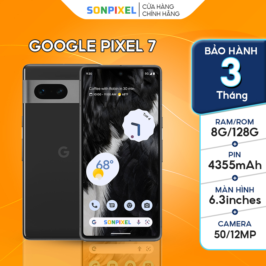 Điện thoại google pixel 7 chính hãng google, sonpixel