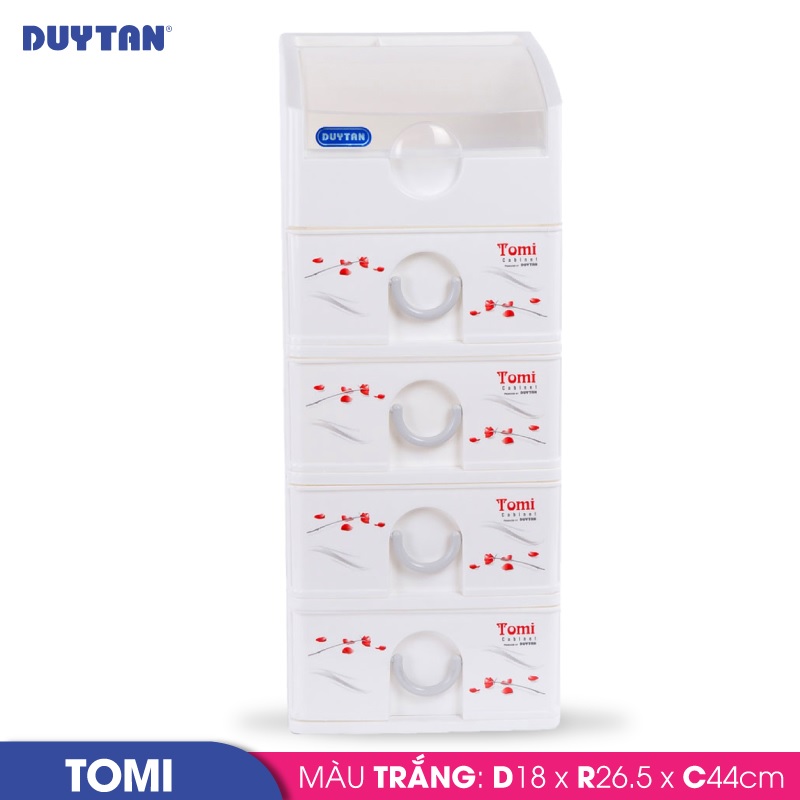 Tủ nhựa DUY TÂN Tomi 5 ngăn (18 x 26.5 x 44 cm) - 51834 - Giao màu ngẫu nhiên