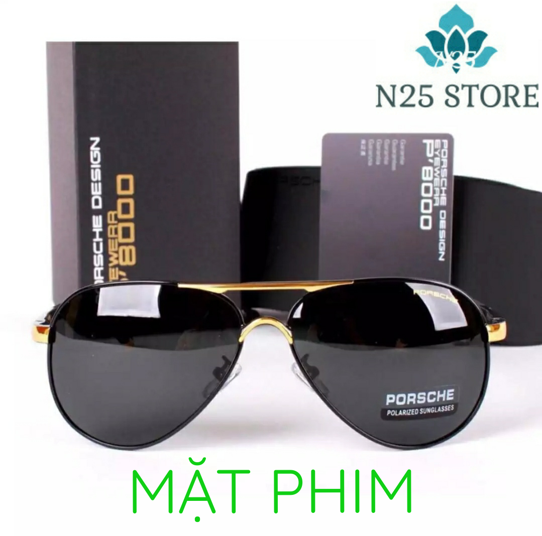 [HOT] Mắt Kính Thời Trang Pors P8000 Mặt Phim + Mặt Đá Cao Cấp