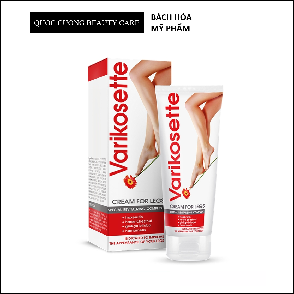 Kem Giảm Suy Giãn Tĩnh Mạch Varikosette Veins Cream For Legs 75ml của Nga