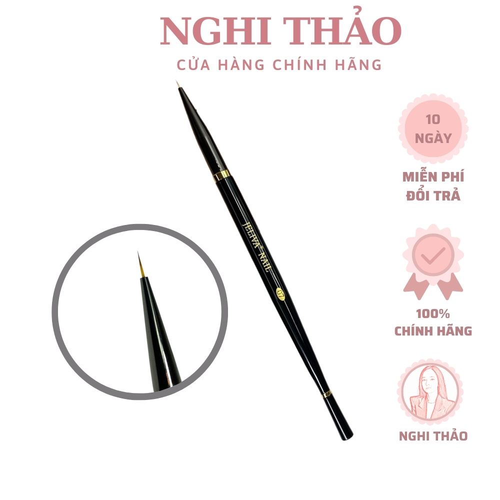 Cọ vẽ nét nail ngắn 6mm Jeliva 07