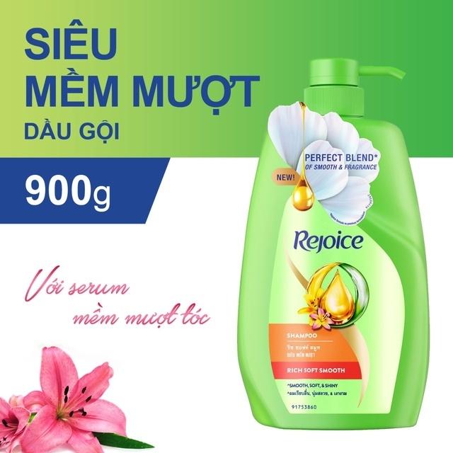 Dầu gội rejoice siêu mượt, 900ml