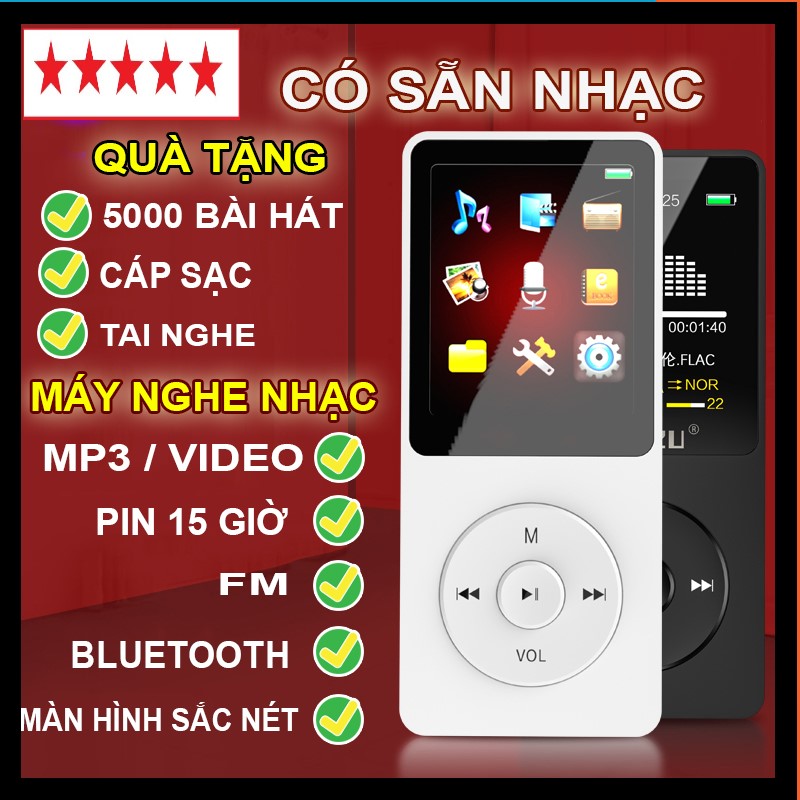 Máy Nghe Nhạc MP3 MP4 MP4 HIFI Phong Cách Thể Thao Chất Lượng Cao