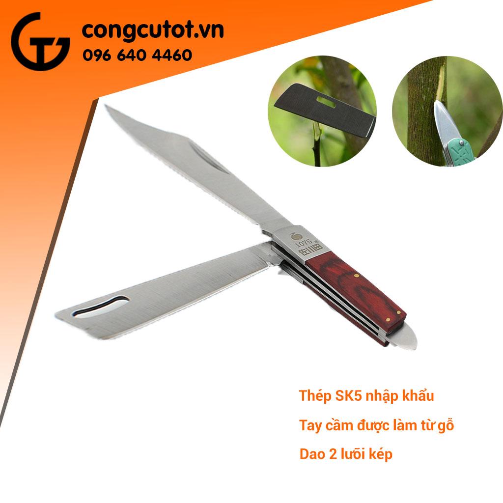 Dao ghép cành cây 2 lưỡi Sakagawa 1075