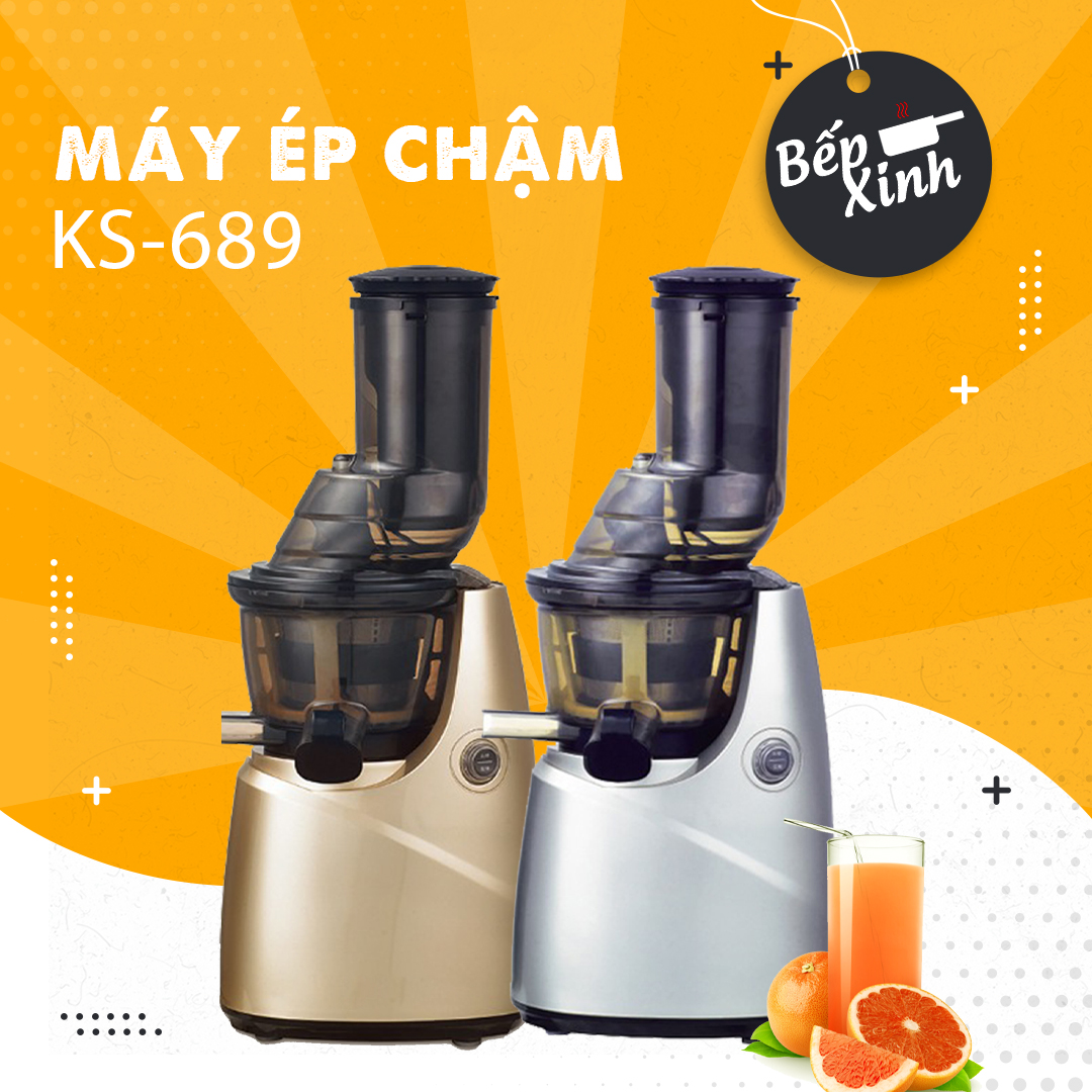 Máy ép trái cây sharp ks689 - máy xay ép hoa quả bản nâng cấp - máy ép chậm shar.p ks689 - máy ép hoa quả