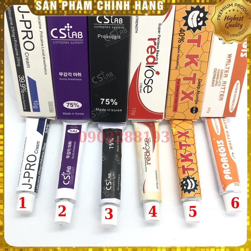 Các loại kem xăm hình - Tattoo Thẩm Mỹ Spa Lăn Kim