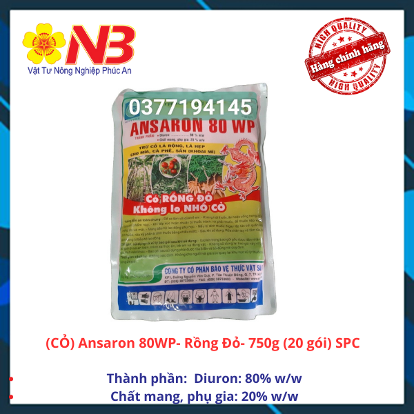 Ansaron 80wp- rồng đỏ- 750g spc