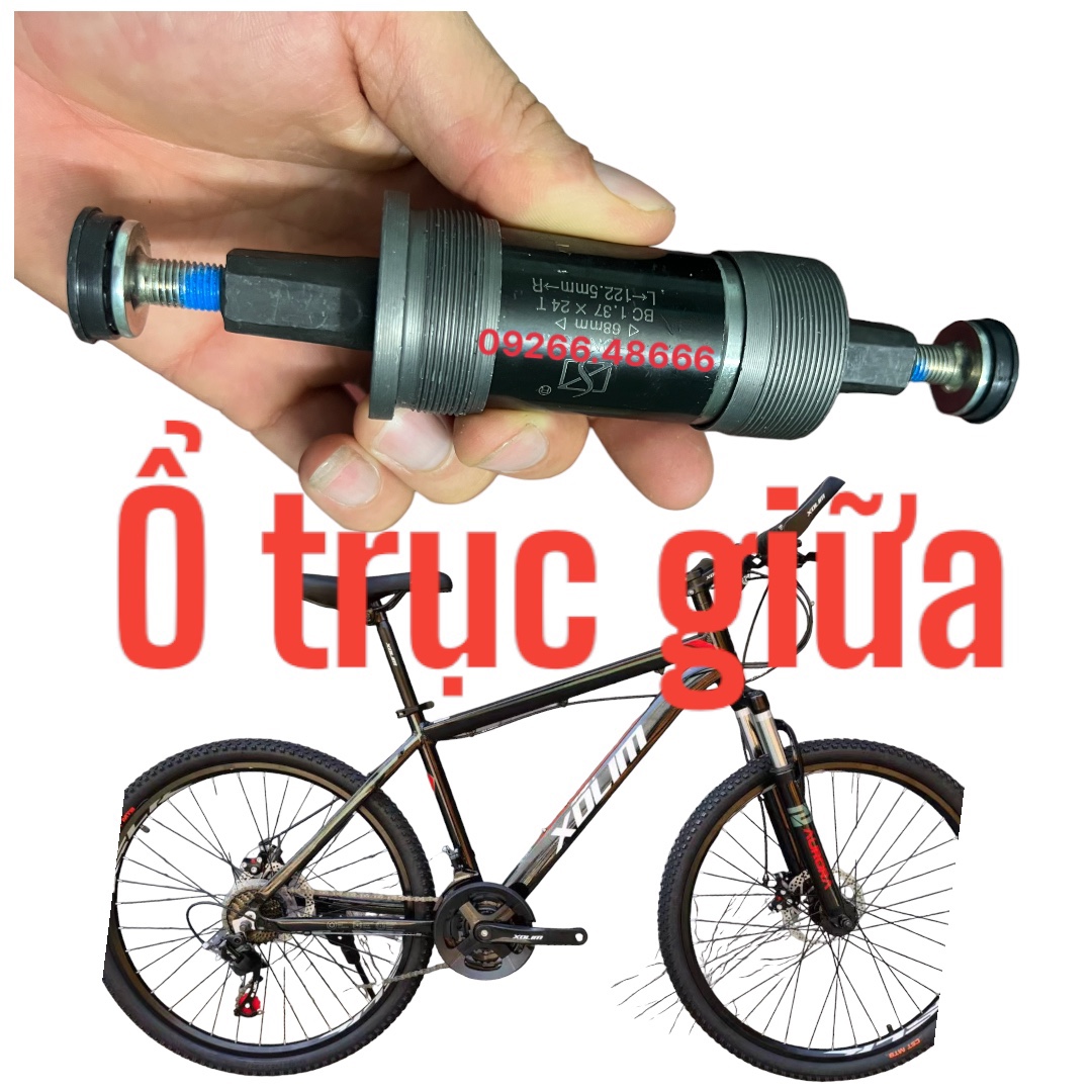 Trục giữa vòng bi bạc đạn cao cấp - ổ trục giữa xe đạp đạn bạc