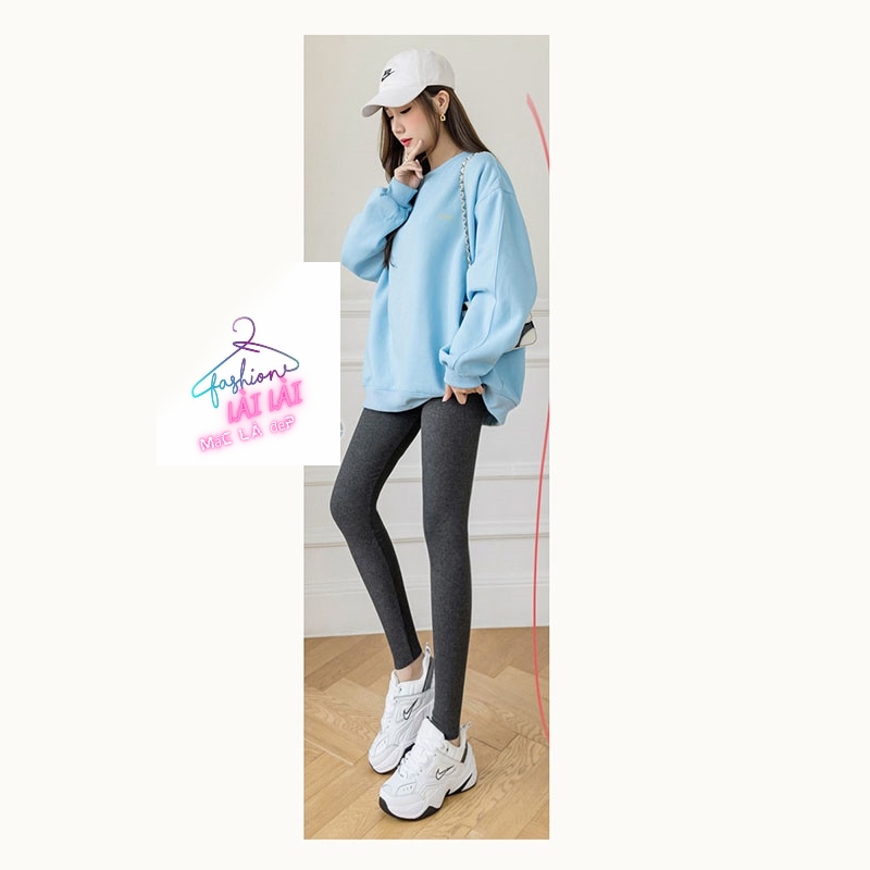 Quần legging bc gen 4 chiều nữ màu xám sáng