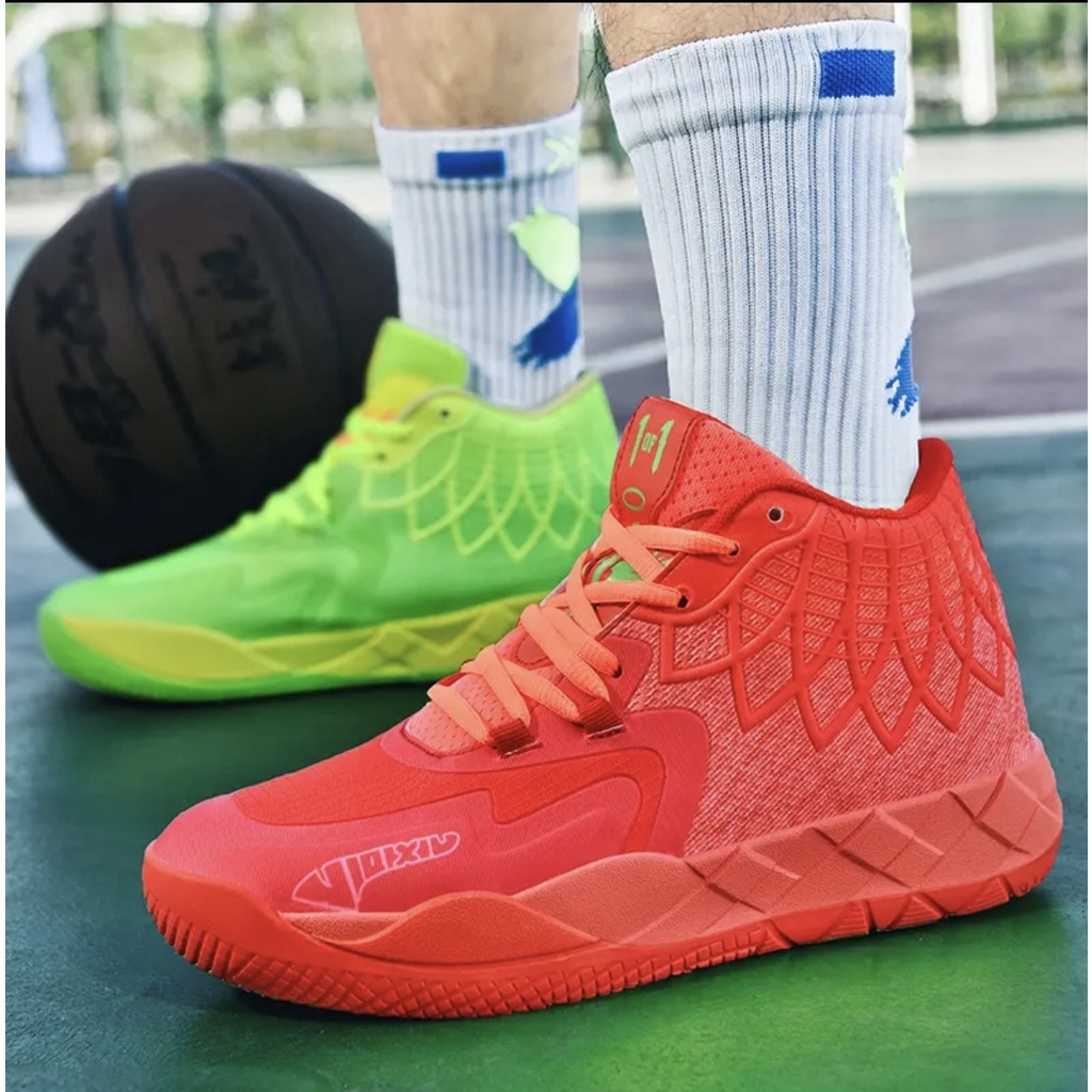 2023Giày Bóng Rổ puma SPIKE Lameila Three MB1 Bằng Cao Su Năng Động Thời