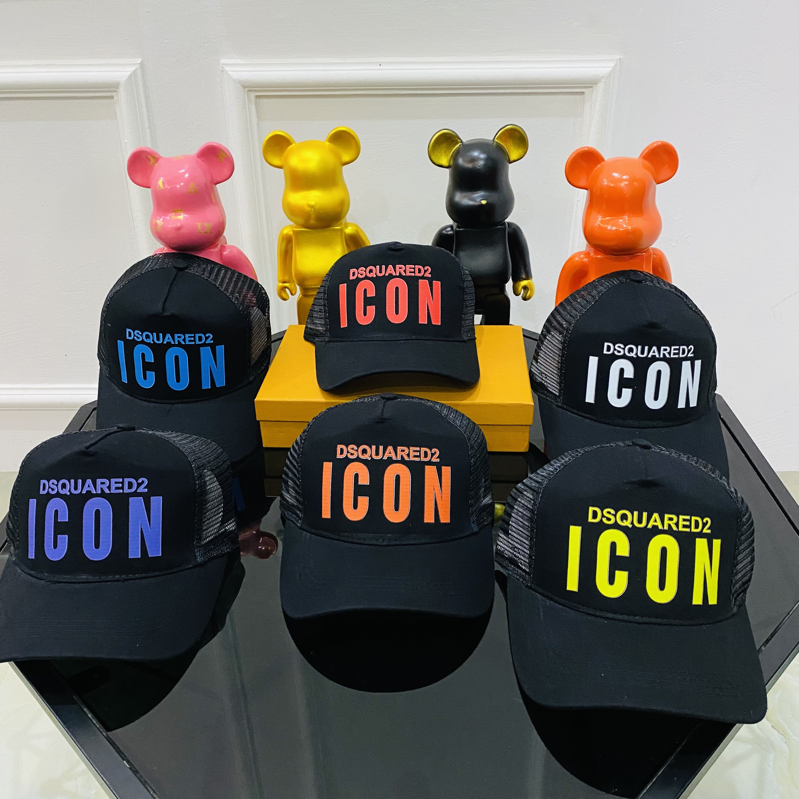[VAPU OFFICIAL] Mũ lưỡi trai DSQUARED2 Icon-Nón in kết lưới vnxk thời trang thể thao basic ulzzang dành cho cả nam và nữ,VP112