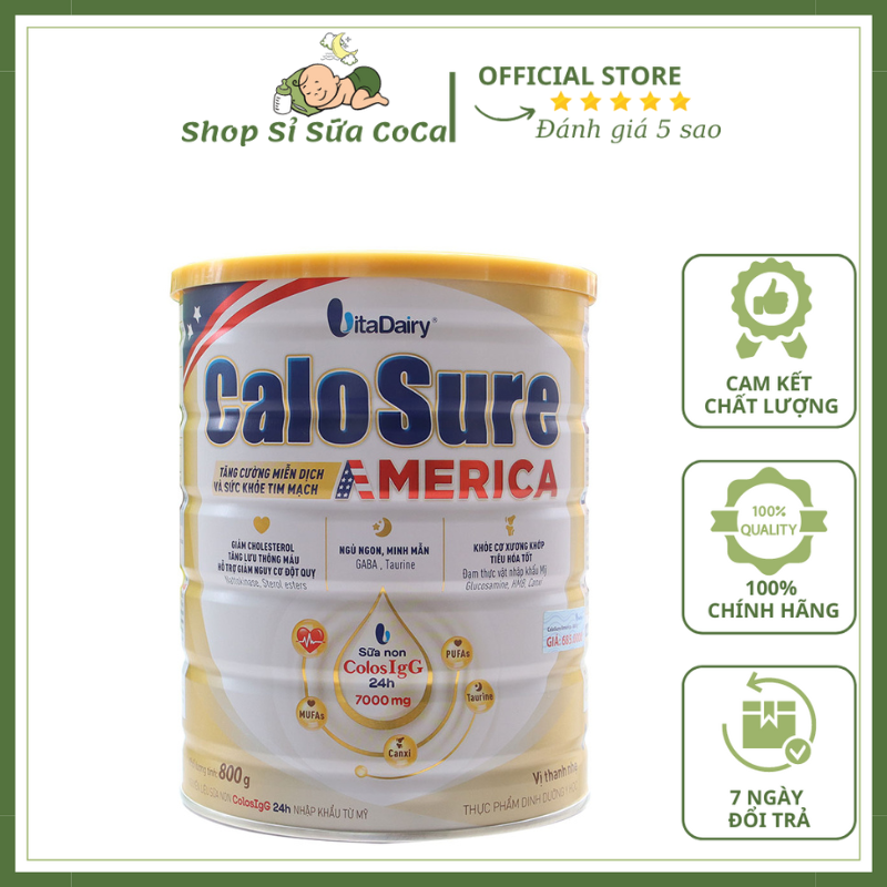 Calosure America 800gr - Giảm nguy cơ đột quỵ