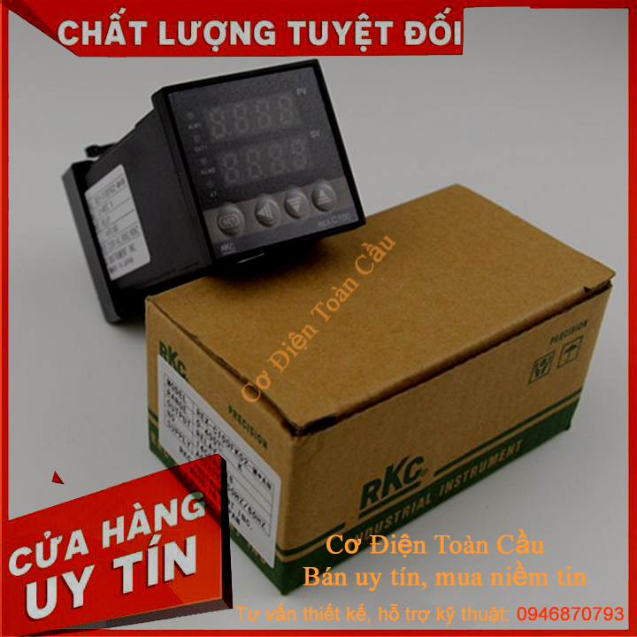 Bộ điều khiển nhiệt độ ( Đồng hồ nhiệt độ ) RKC REX-C100 mặt 45x45 48x48