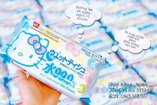 KHĂN ƯỚT LEC 80 TỜ 1 THÙNG 20 GÓI - NHẬT BẢN