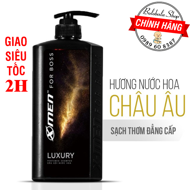 Dầu gội nước hoa XMen For Boss Luxury 650g - Mùi hương sang trọng tinh tế