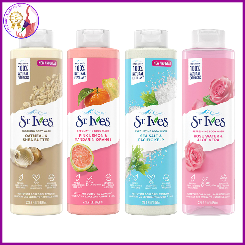 Sữa tắm tẩy tế bào chết st. ives body wash mỹ