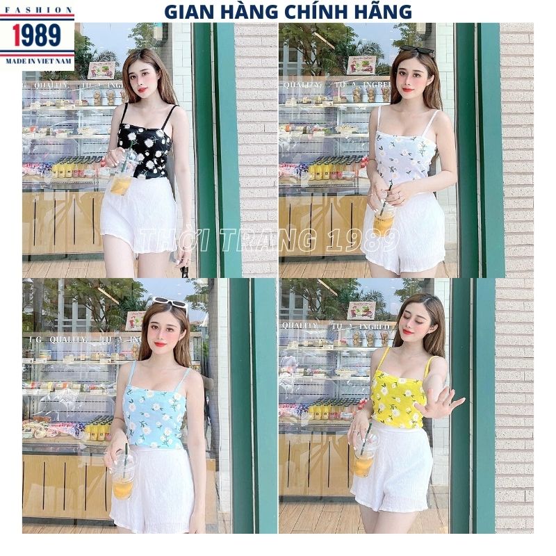 Áo 2 dây hoa cúc -áo 2 dây a2d03 ,áo hai dây croptop ,áo 2 dây bản to ,áo 2 dây lụa ,áo 2 dây ren ,áo 2 dây nơ ,thời trang 1898