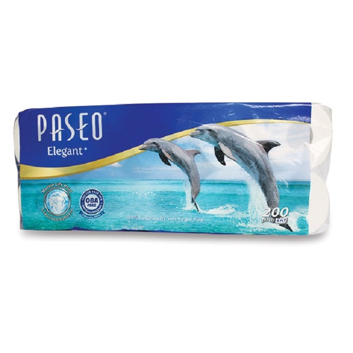 Giấy vệ sinh Paseo Dolphin 10 cuộn ( 4 lớp ) cao cấp