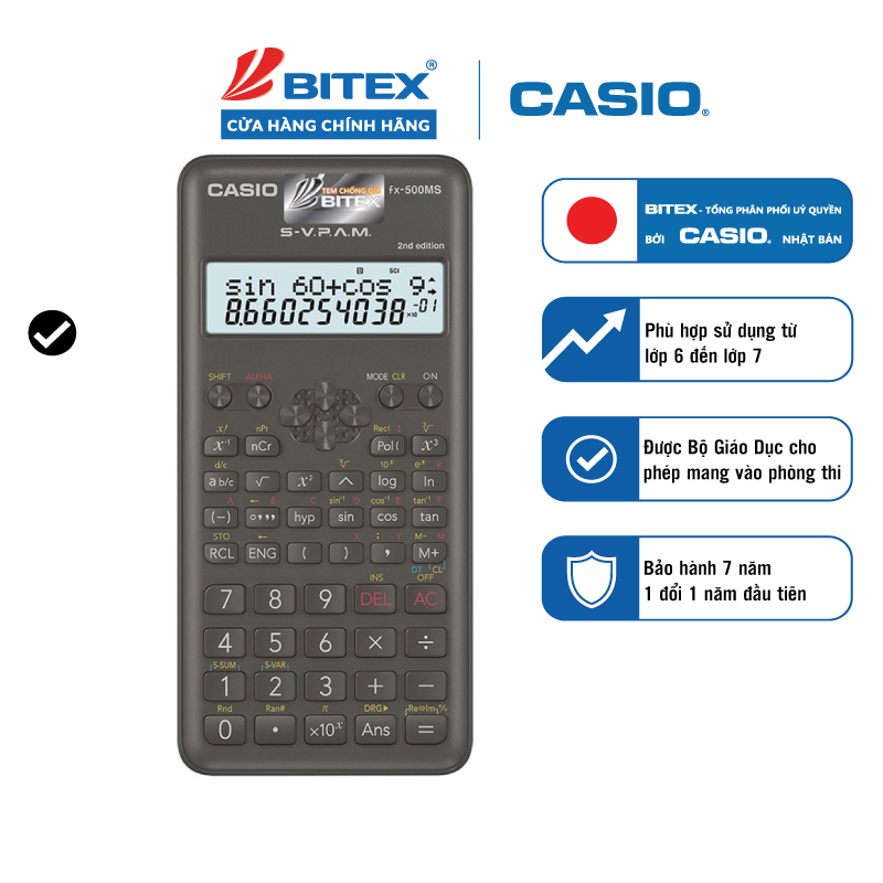 Máy Tính CASIO fx-500MS NEW