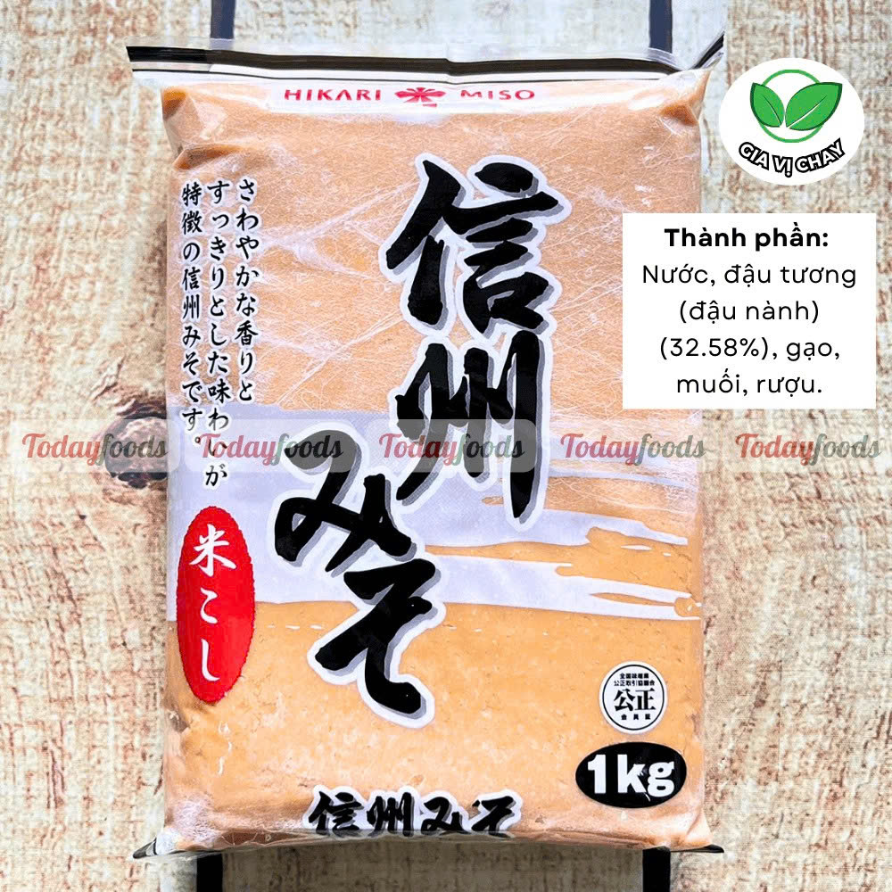 Tương Miso Shinshu (Hikari) Nhật Bản nấu súp gói 1KG
