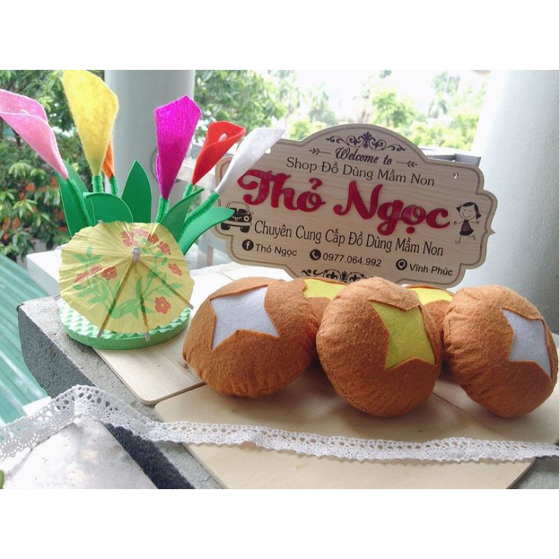 Bánh hình sao- Đồ dùng mầm non - Đồ chơi bằng vải